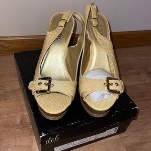 Deb sling back heels